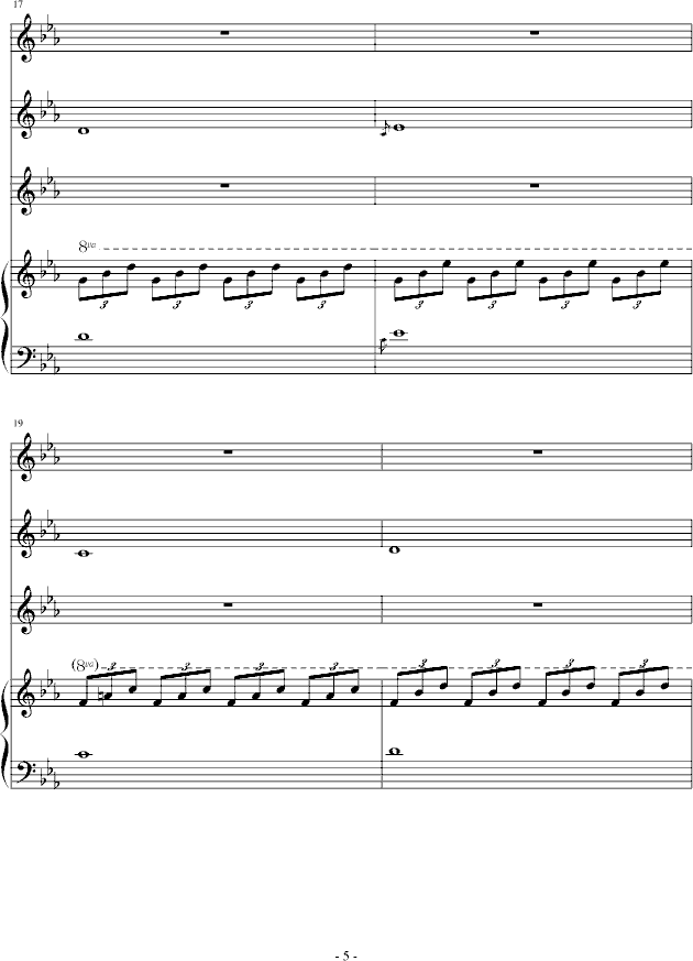 迷失天堂钢琴曲谱（图5）