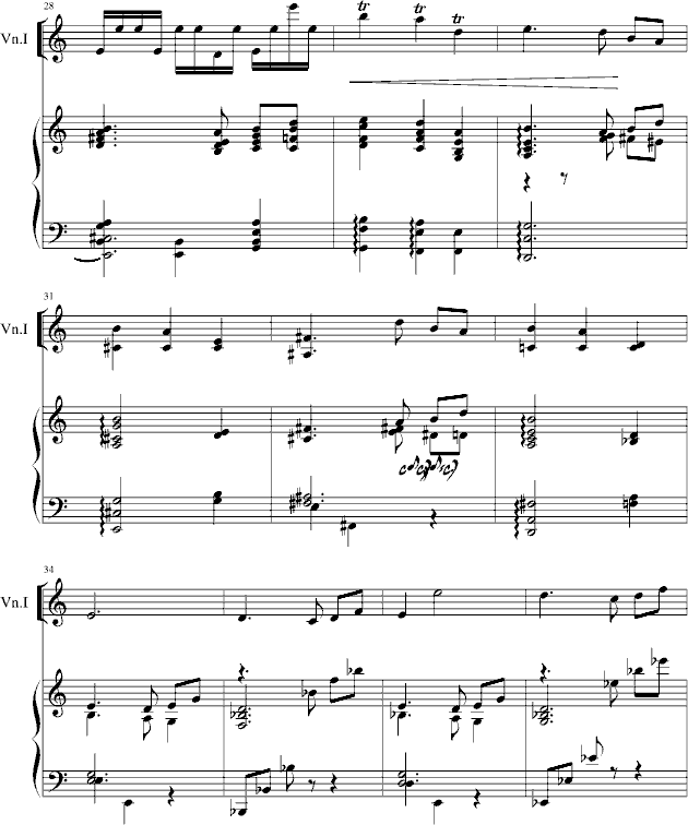 小提琴钢琴奏鸣曲钢琴曲谱（图4）