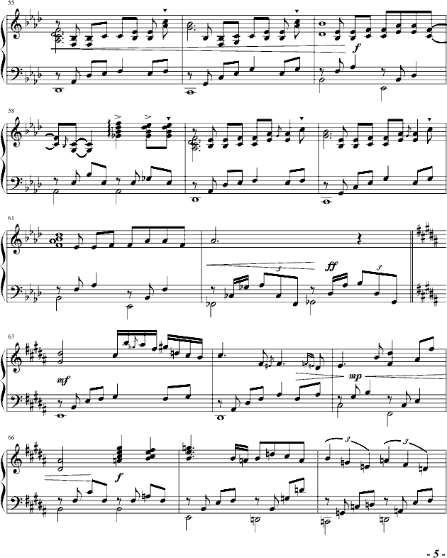 雨巷钢琴曲谱（图5）