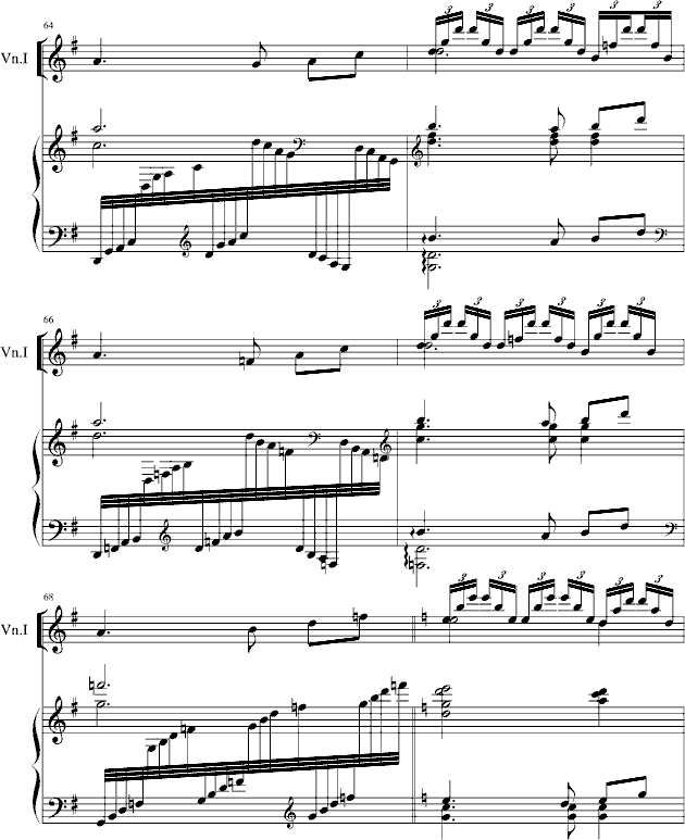 小提琴钢琴奏鸣曲钢琴曲谱（图8）