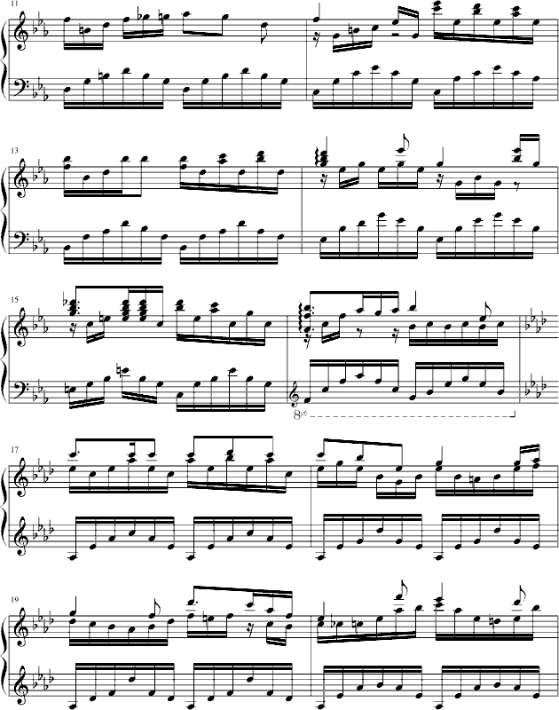 小奏鸣曲(第二章-浪漫小船)钢琴曲谱（图2）