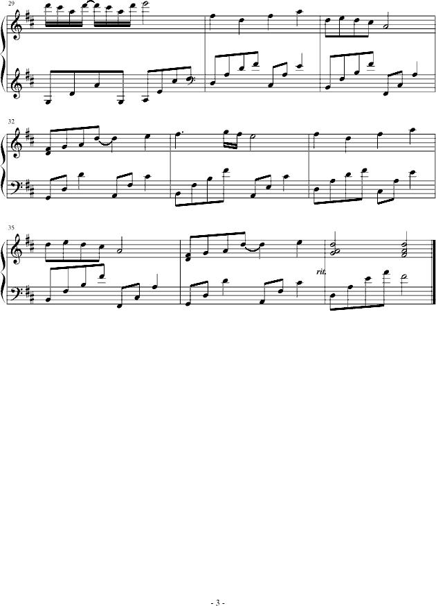 心灵的草地钢琴曲谱（图3）