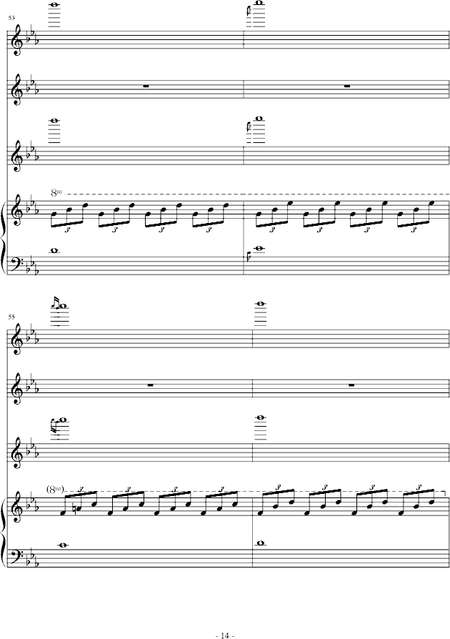 迷失天堂钢琴曲谱（图14）