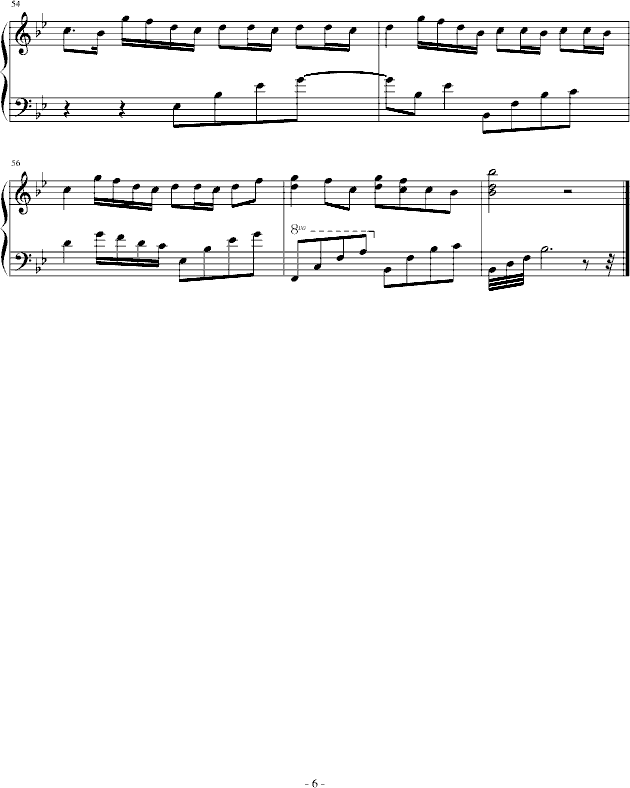 日久生情钢琴曲谱（图6）
