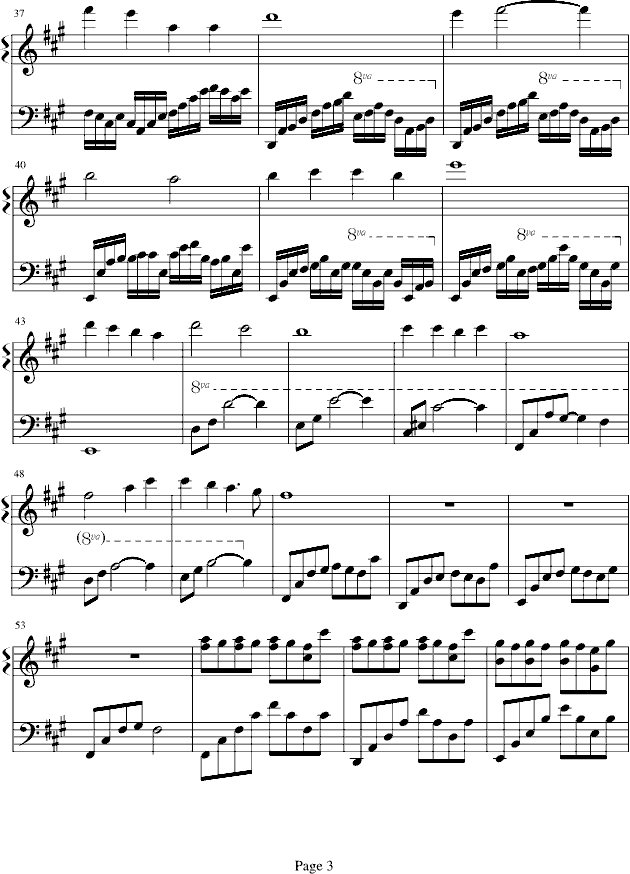 晨曦钢琴曲谱（图3）