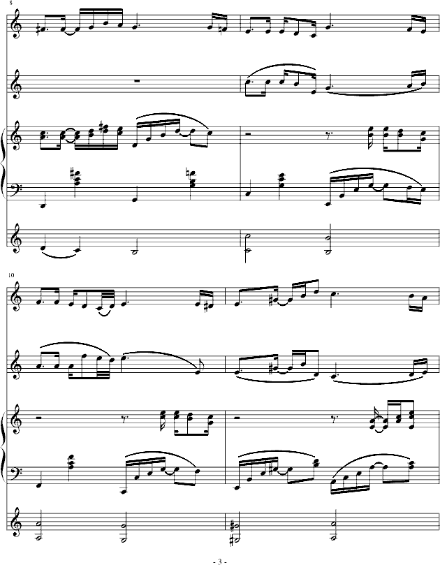 泪光钢琴曲谱（图3）