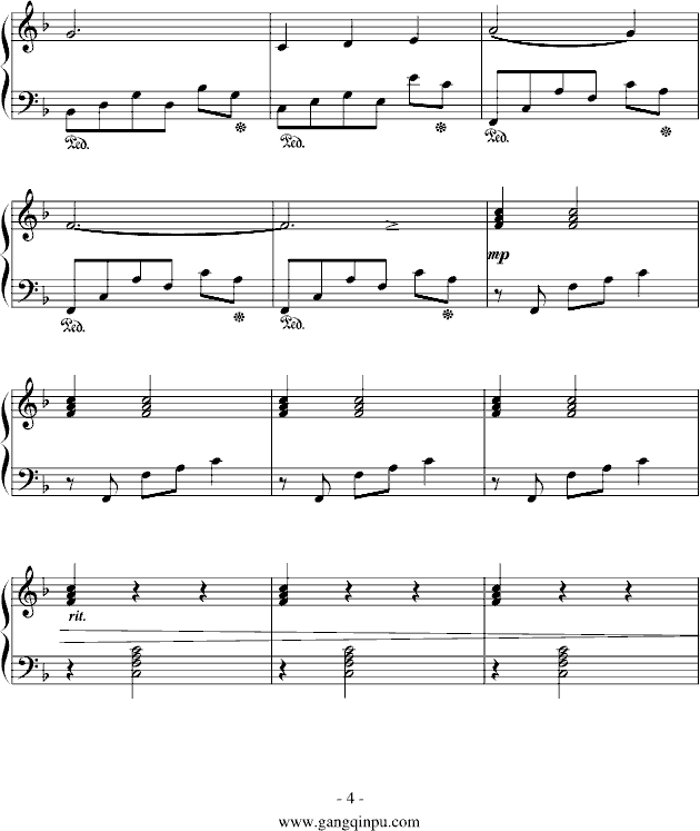 春笋钢琴曲谱（图4）