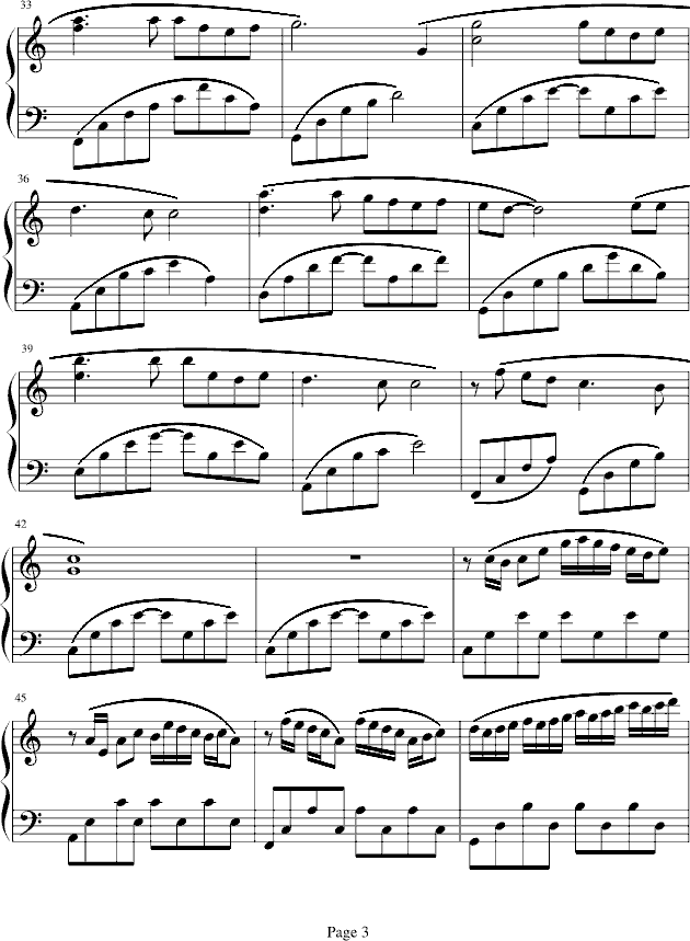 缠绵钢琴曲谱（图3）