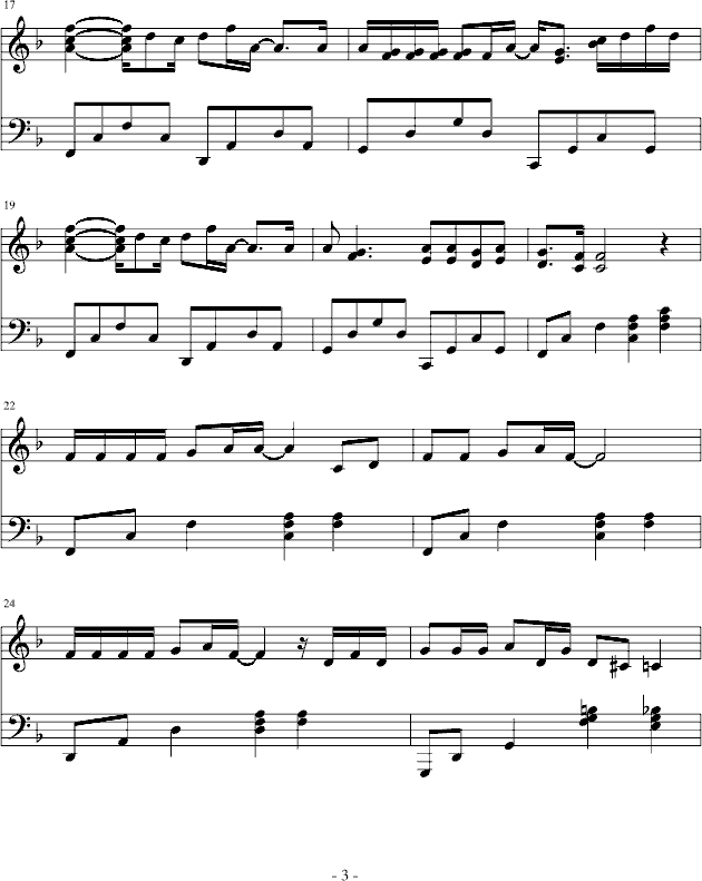 吻别-(正式原调版)钢琴曲谱（图3）