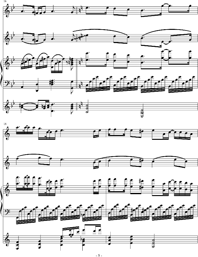 泪光钢琴曲谱（图5）