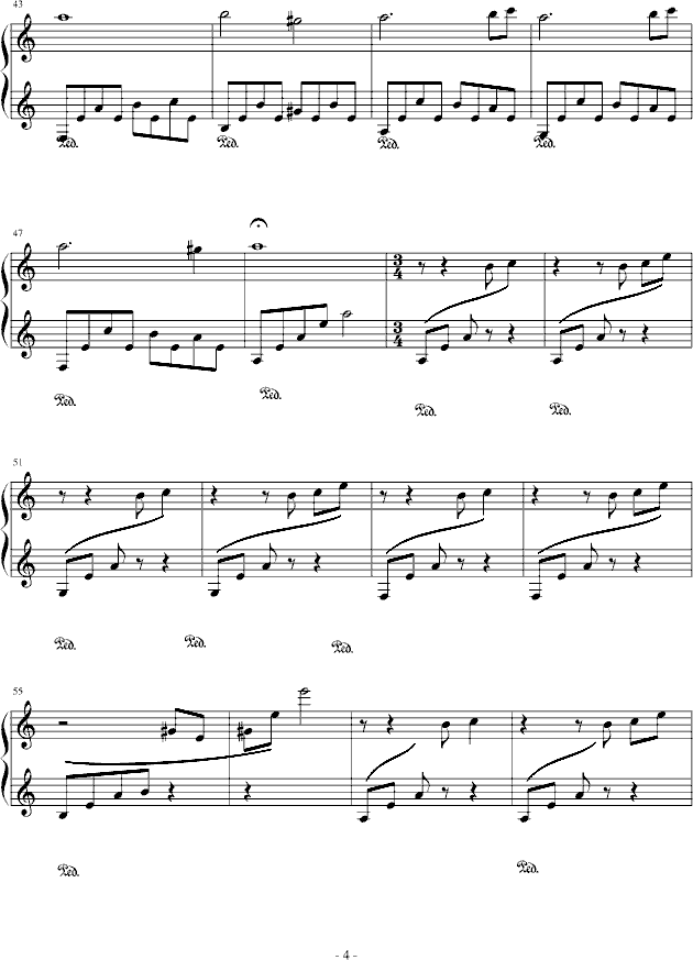 春逝钢琴曲谱（图4）