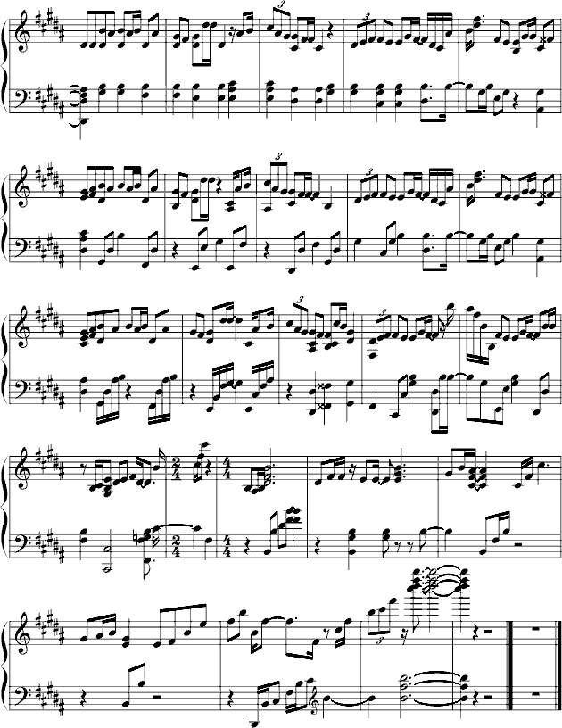花无雪钢琴曲谱（图4）