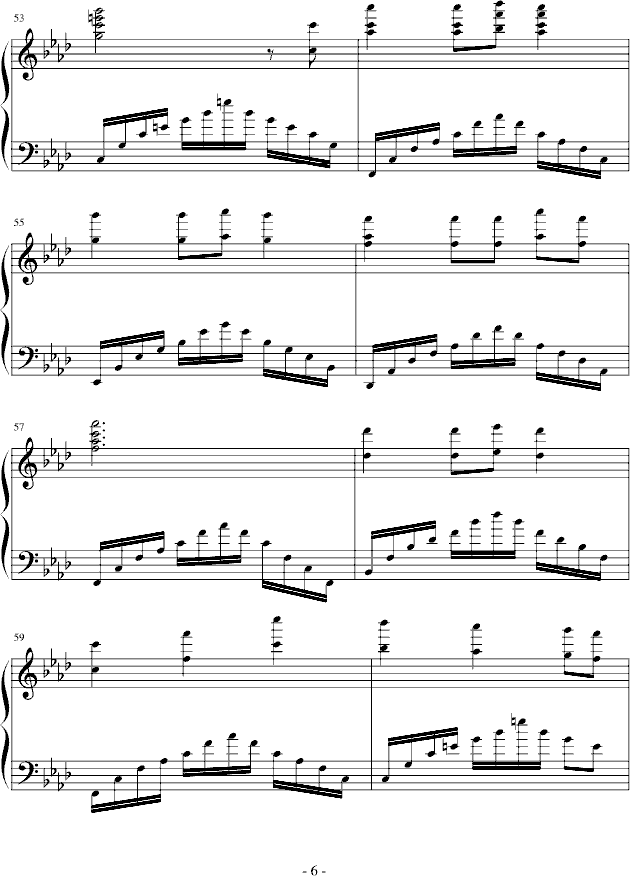 飘摇-幸福版钢琴曲谱（图6）