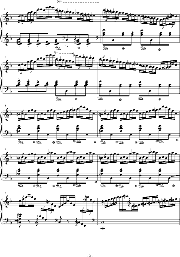 练习曲Op.72 No.6钢琴曲谱（图2）