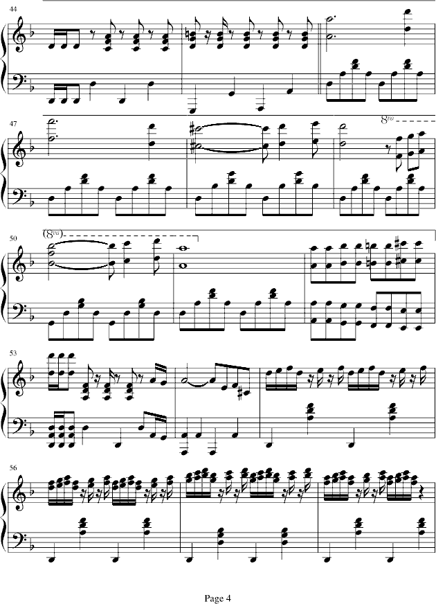 托卡塔曲钢琴曲谱（图4）