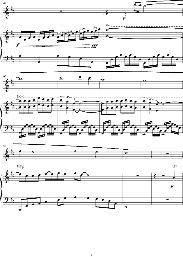 雨后天晴钢琴曲谱（图6）
