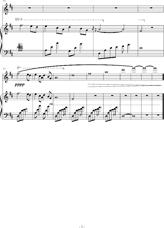 雨后天晴钢琴曲谱（图7）