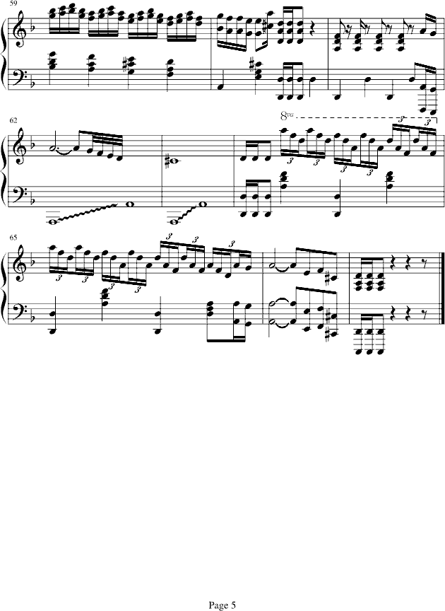 托卡塔曲钢琴曲谱（图5）