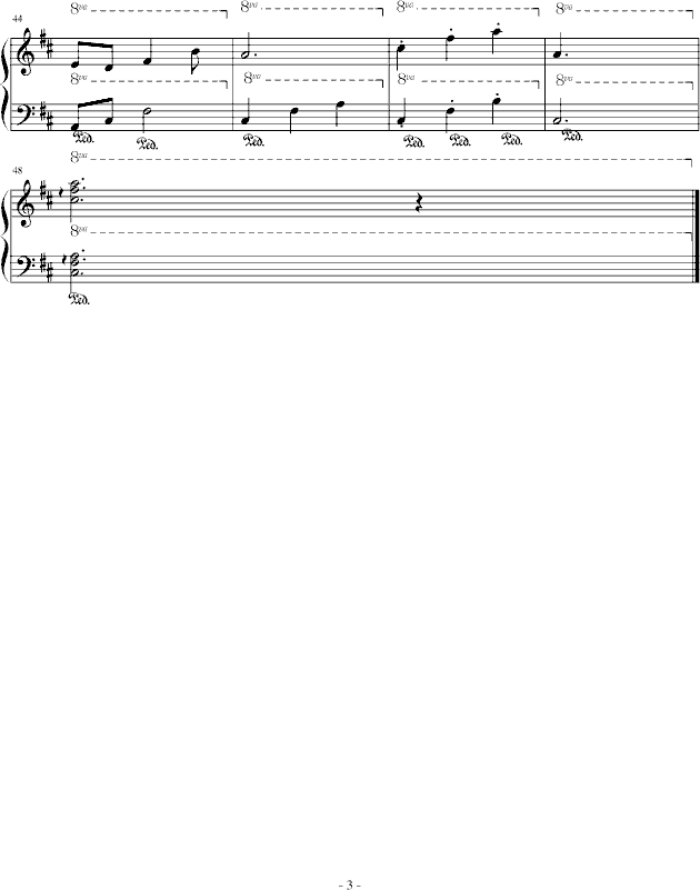 木皮钢琴曲谱（图3）