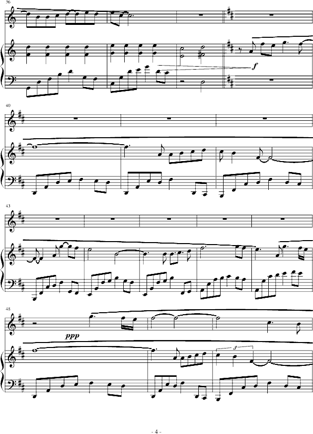 雨后天晴钢琴曲谱（图4）