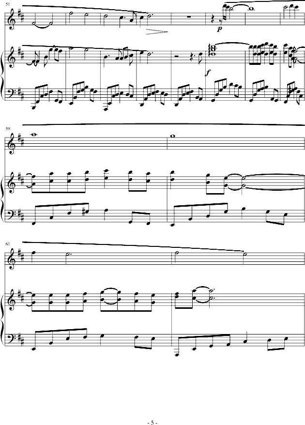 雨后天晴钢琴曲谱（图5）