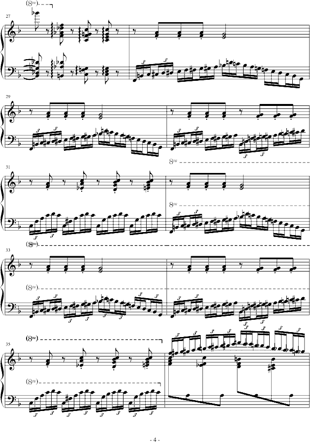 练习曲Op.72 No.6钢琴曲谱（图4）