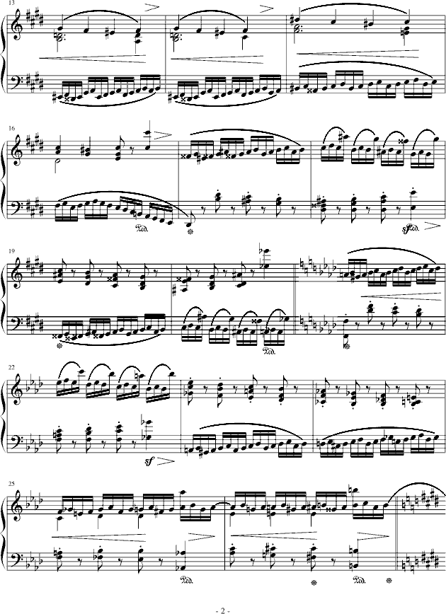 练习曲Op.10 No.4(原版）钢琴曲谱（图2）