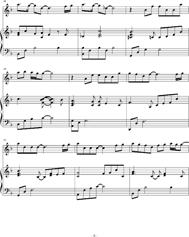候鸟-(弹唱版)钢琴曲谱（图6）
