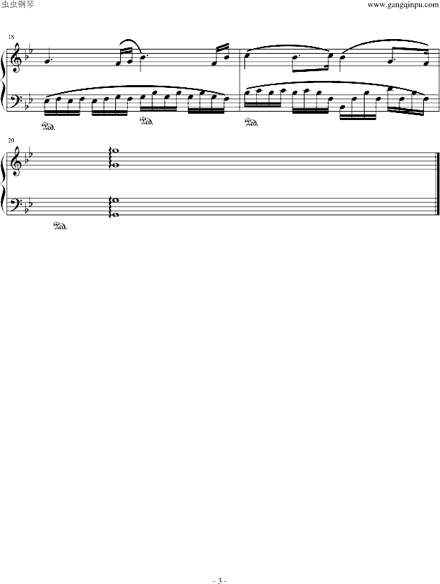 战斗钢琴曲谱（图3）