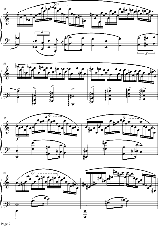 肖邦冬风练习曲-戈原版钢琴曲谱（图7）