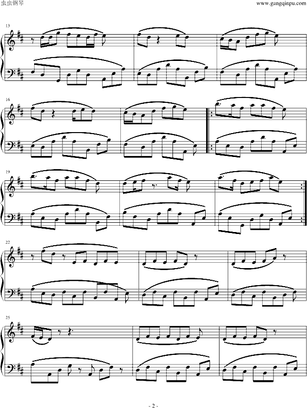 樱花草钢琴曲谱（图2）