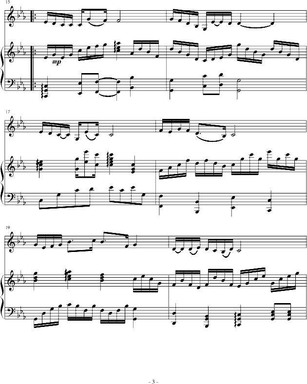我们的冬季钢琴曲谱（图3）