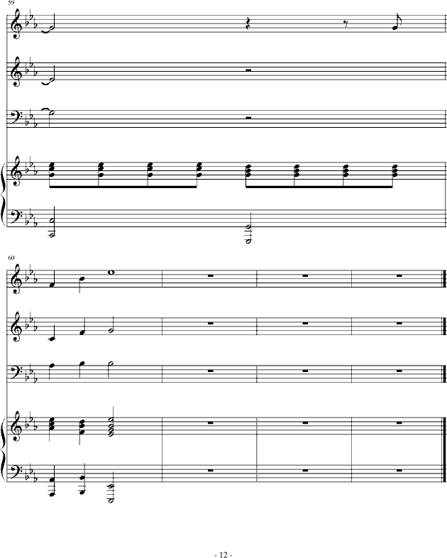 3月9日合唱版 《一升的眼泪》插曲钢琴曲谱（图12）