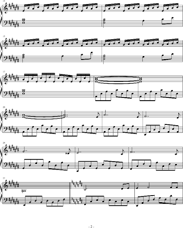 幻想曲钢琴曲谱（图2）