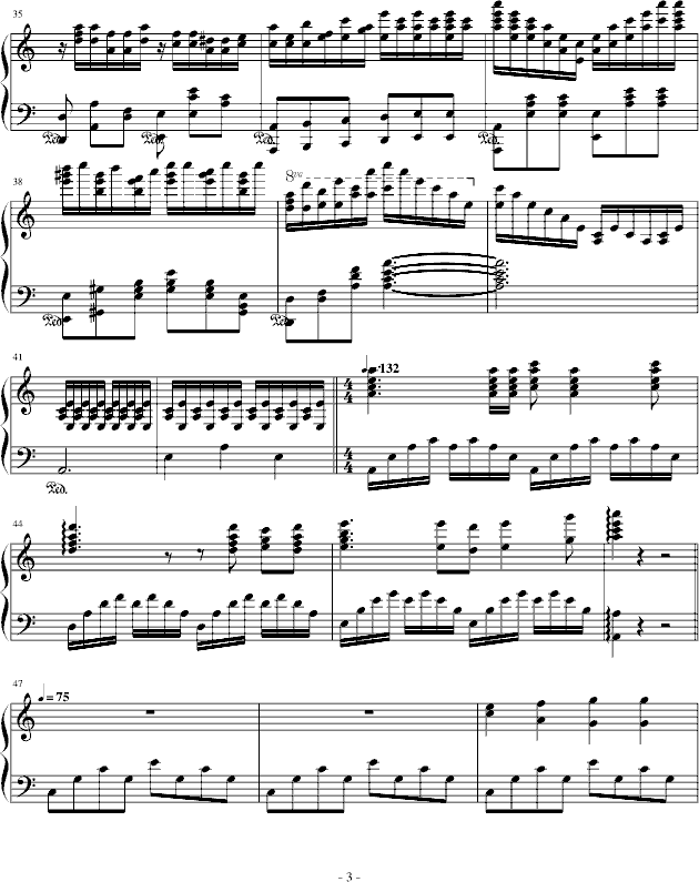 暴风雨钢琴曲谱（图3）