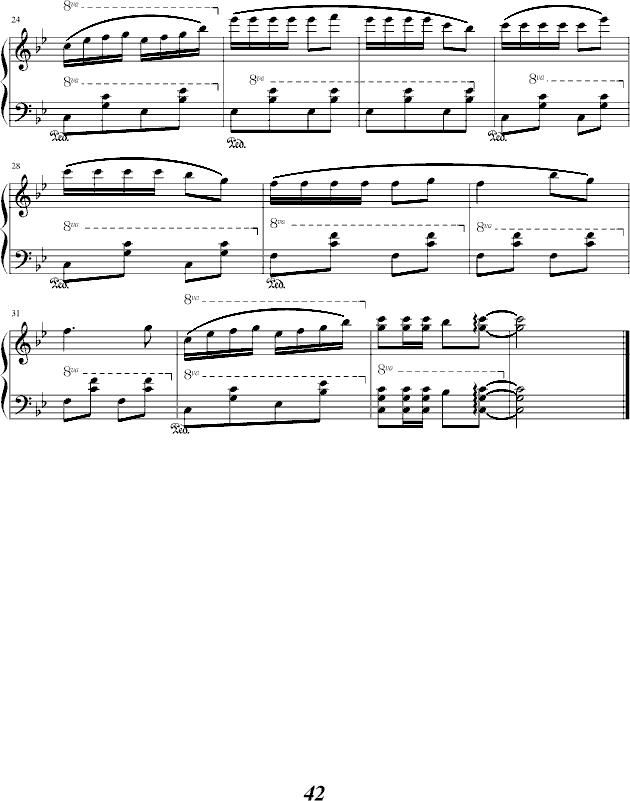 客栈钢琴曲谱（图2）