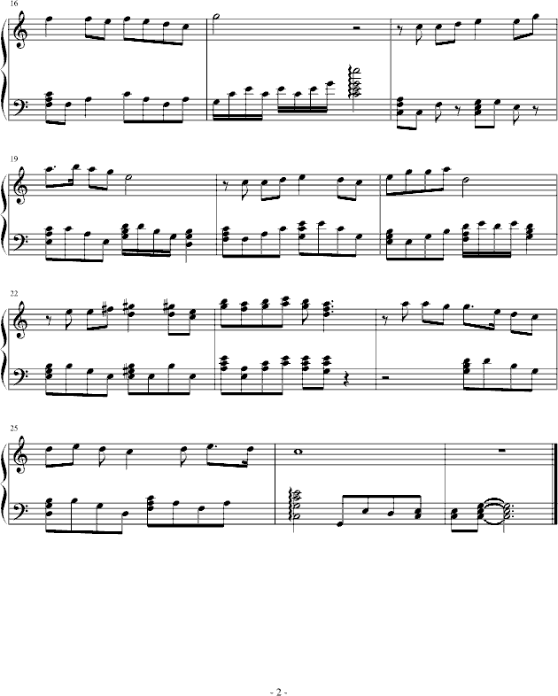 逍遥叹-冰岛的雨季钢琴曲谱（图2）