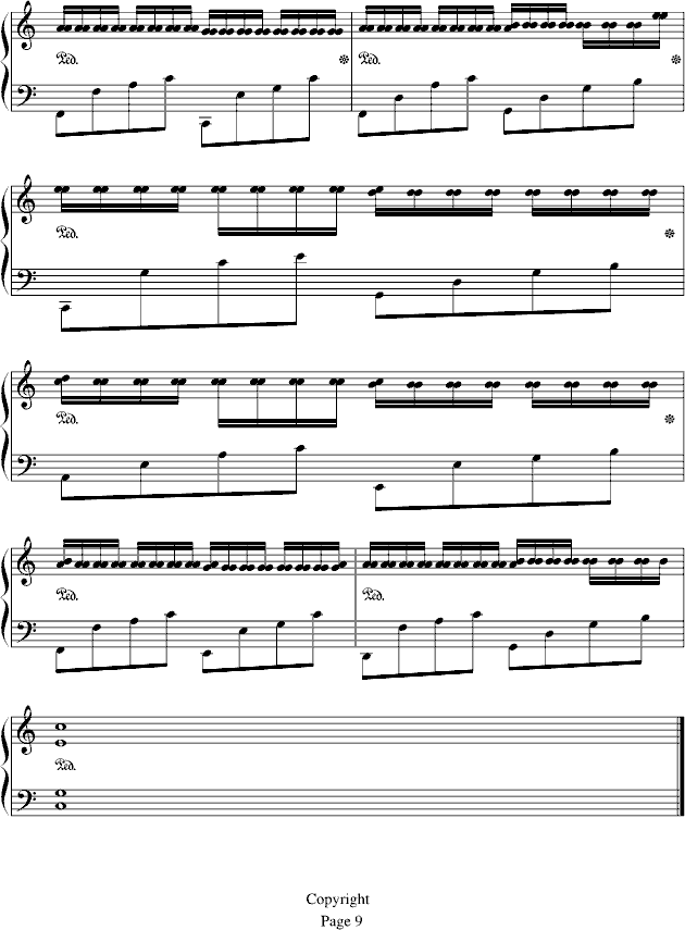 卡农-（情感100%）钢琴曲谱（图9）