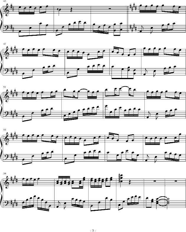 天堂钢琴曲谱（图3）