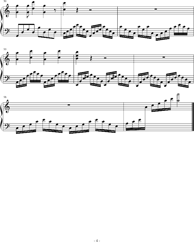 暴风雨钢琴曲谱（图4）