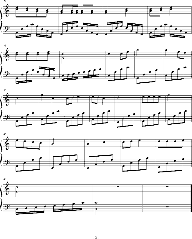 圣神的风圣神的雨钢琴曲谱（图2）