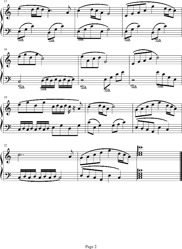 缠水柔霜钢琴曲谱（图2）