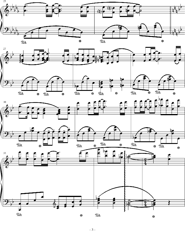 深情几许钢琴曲谱（图3）