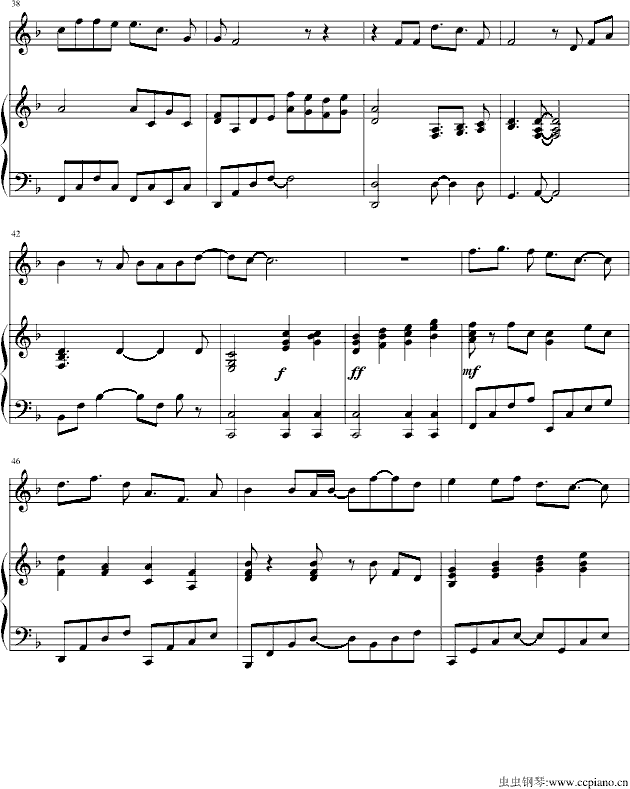 雾中机场-弹唱版钢琴曲谱（图4）