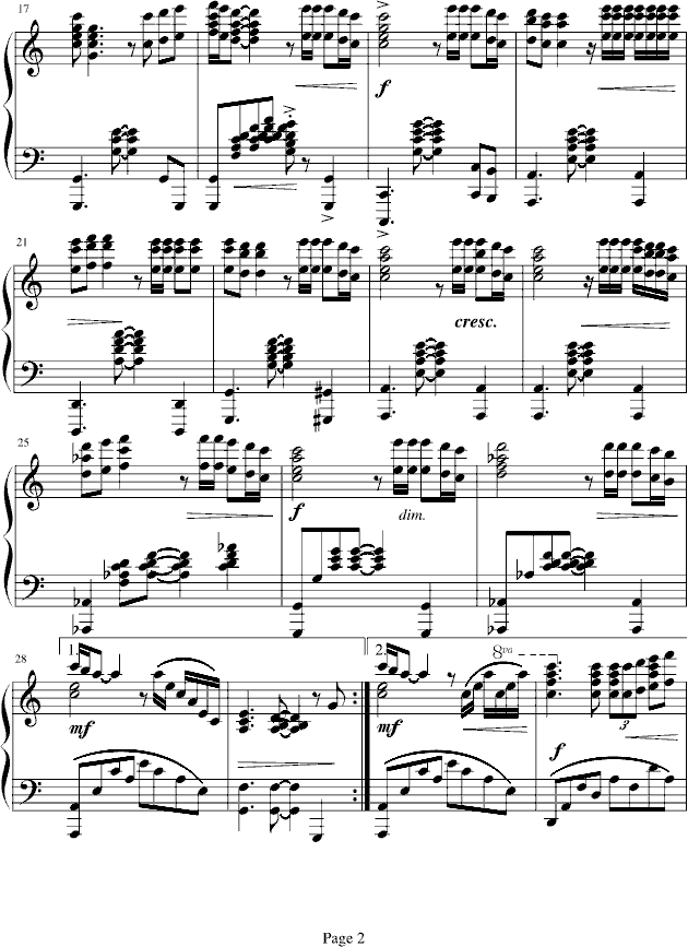 I believe I can fly钢琴曲谱（图2）
