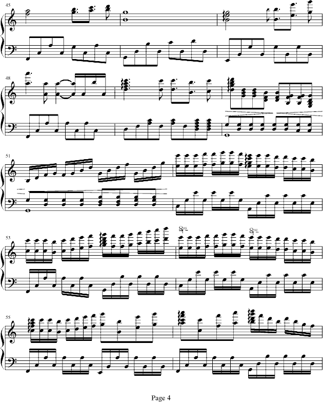 浅蓝色的爱情钢琴曲谱（图4）