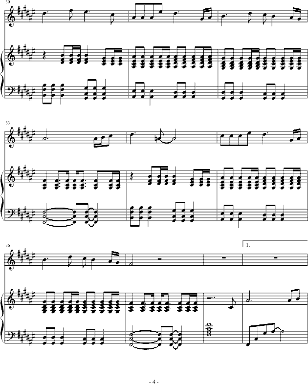 旅行钢琴曲谱（图4）