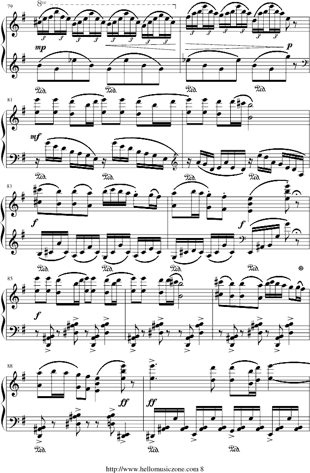 丁善德《第一新疆舞曲》钢琴曲谱（图7）