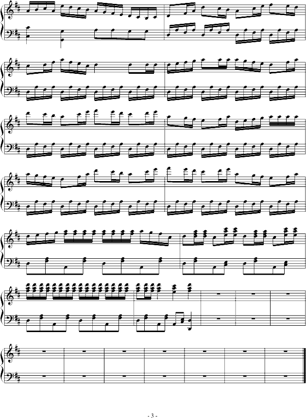 舞步钢琴曲谱（图3）