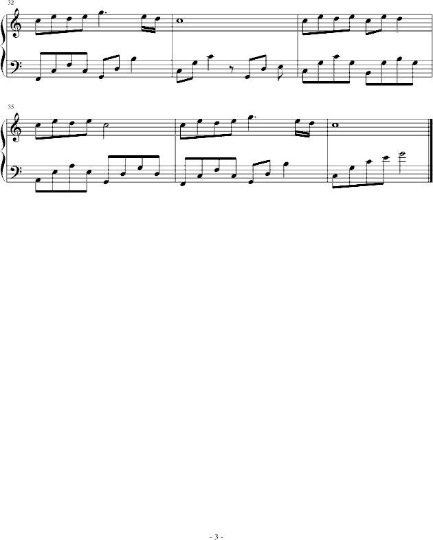 樱花草-幽幽鳕蘼版钢琴曲谱（图3）